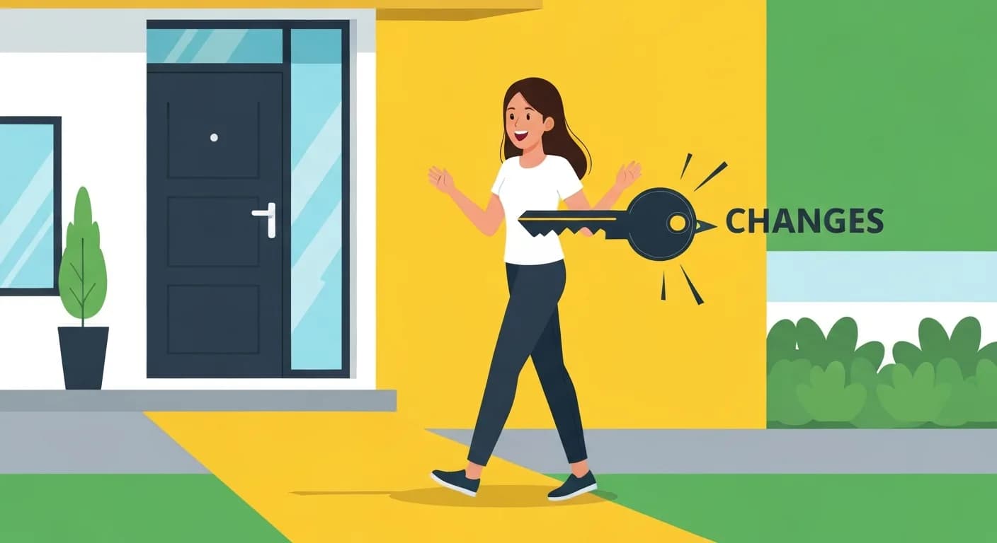 Couple devenant propriétaire en 2026 avec les clés de leur appartement neuf